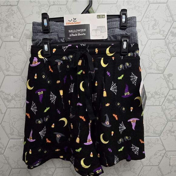 Women's Halloween Sleep Shorts from Way to Celebrate, 2-Pack, Size XL - Picture 4 of 7